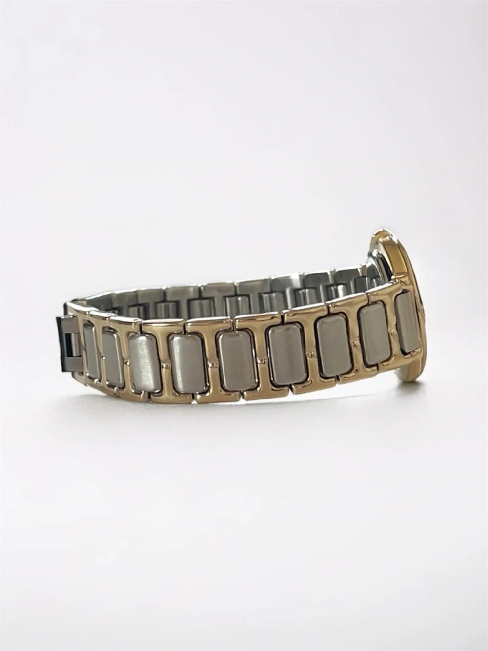 Yves Saint Laurent Two-Tone Gold and Silver Women's Bracelet Watch - Picture 13 of 17